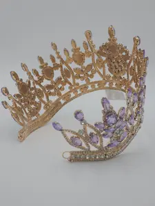 4” Quinceañera Crown with Rhinestones | Mexican Crafted Regal Tiara