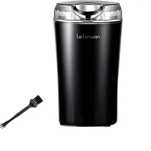 Grain Mill Electric 200W Coffee & Spice Grinder – One Touch, Stainless Steel Blade. Nuts