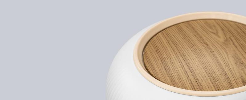 Pukomc Motion sensor trash can, contactless & waterproof, suitable for kitchen, bathroom, bedroom, living room, office, outdoor White Space Saving Nordic Modern Design Environmentally Friendly household items