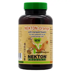 NEKTON-Orange with Marigold Flowers Intensifies Orange Feathers Bird Food Supplement