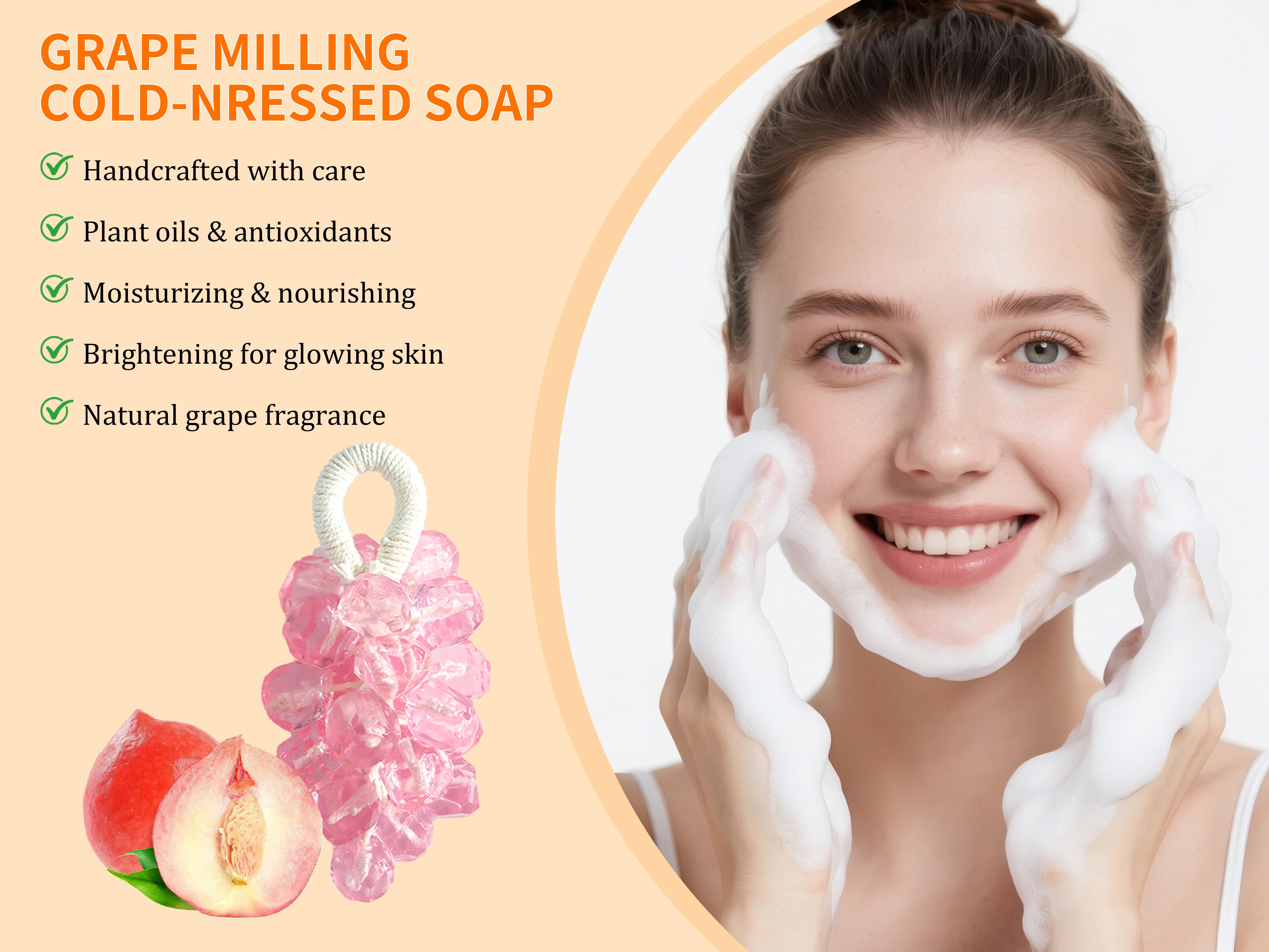 Paul Frank Grape Soap on a Rope – Handmade DIY Decorative Grape Soap, Natural and Gentle Moisturizing and CleansingLong-Lasting Fresh Scent Perfect for Home Décor and BathroomAesthetic & Creative Christmas Gift Choice Body Care Daily Paul Frank Grape Soap on a Rope – Handmade DIY Decorative Grape Soap, Natural and Gentle Moisturizing and CleansingLong-Lasting Fresh Scent Perfect for Home Décor and BathroomAesthetic & Creative Christmas Gift Choice Body Care Daily