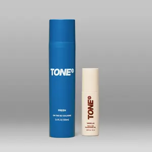 TONE Layering Duo, Fresh On The Go Cologne + Vanilla Roll-On Fragrance Oil