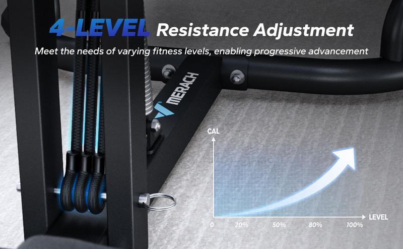 MERACH Deep Squat Machine Adjustable Glutes workout Home Gym Workout Training Sit Up Machine for Abs and Muscle Building Abdominal bench, Push Up Fitness Equipment