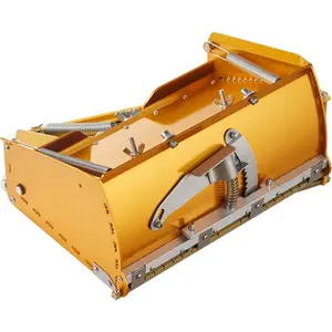 Drywall Flat Box, 10-Inch Wide Quick Clean, Aluminum Finishing Mud Box for Plasterboard, Wallboard, Sheetrock, Bonus Mudguard, Extra 2 Stainless Steel Blades (10/12-Inch)