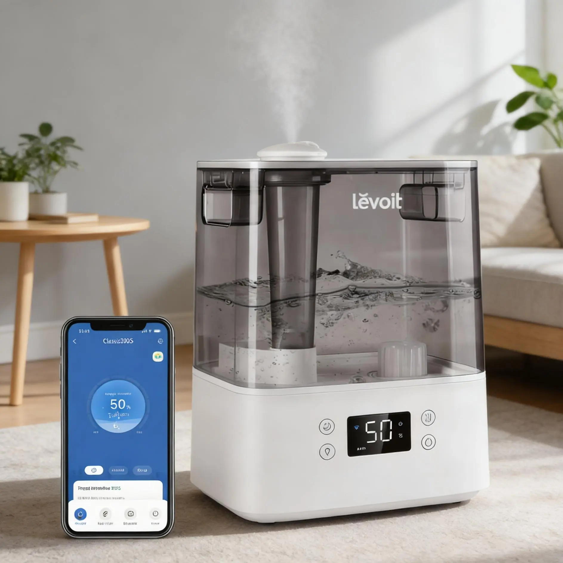 LEVOIT Classic300s Top Fill Smart Humidifiers for Bedroom, (6L) Cool ...