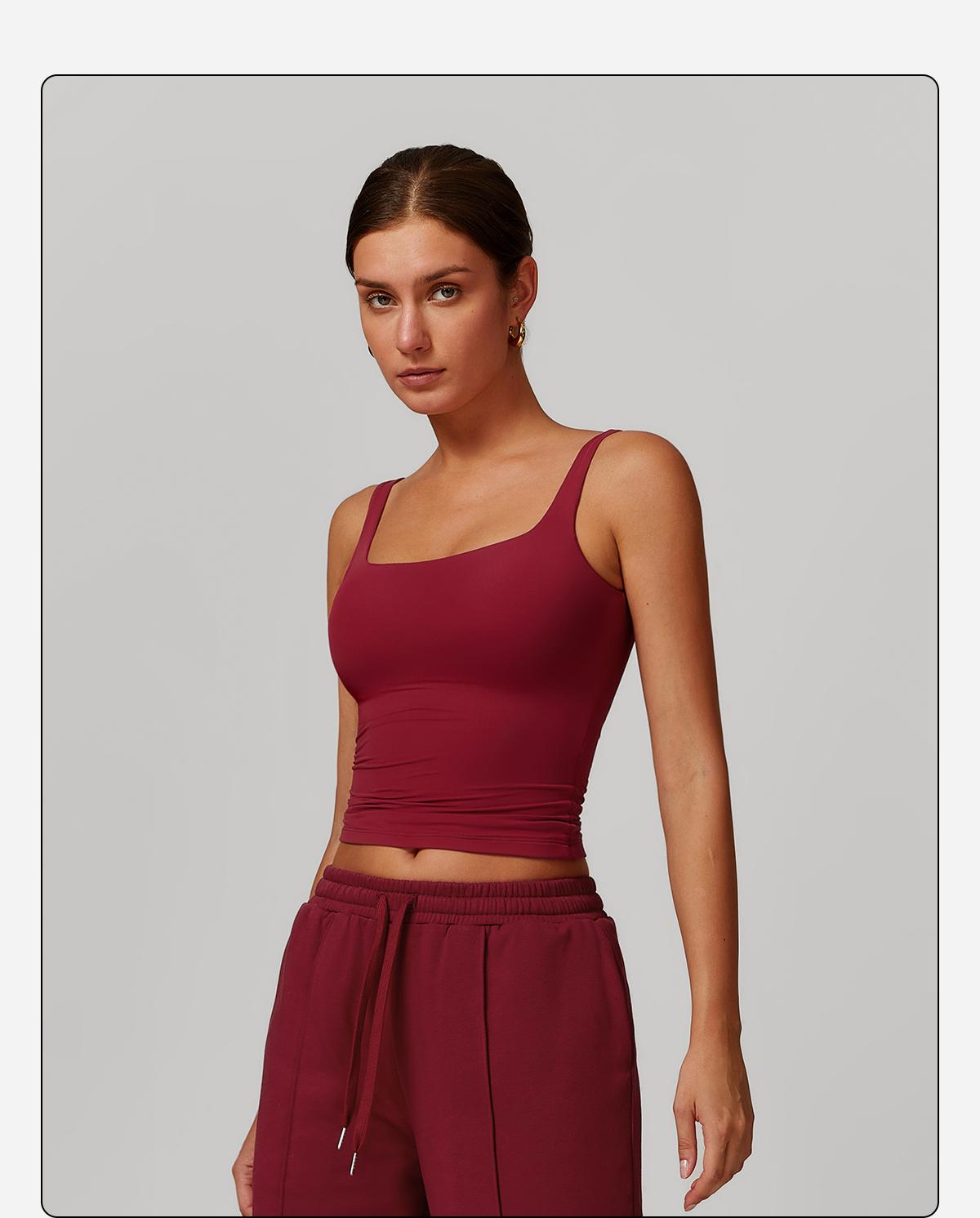 MFVIM Women's Solid Color Sports Tank Top High Performance Activewear with Tummy Slimming Design Breathable Sleeveless for Yoga Gym Workouts All Seasons Suitable for Women's Sportswear Day Gift Athletic Shirts Athletic Style Gymswear workout tops SpringSt