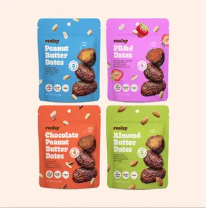 Realsy Nut Butter-filled Medjool Dates - Snack Packs, , No Added Sugar, Gluten-Free, Vegan, High Fiber, Organic, 12-Pack Options Sweet Dried