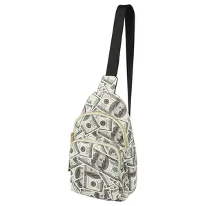 Fashion World Lucky 100 Dollar Bills C-Notes Sling Backpack