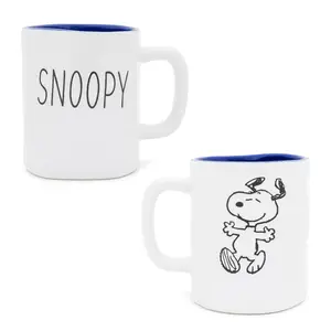 Peanuts Snoopy Ceramic Pottery Mug | Holds 25 Ounces