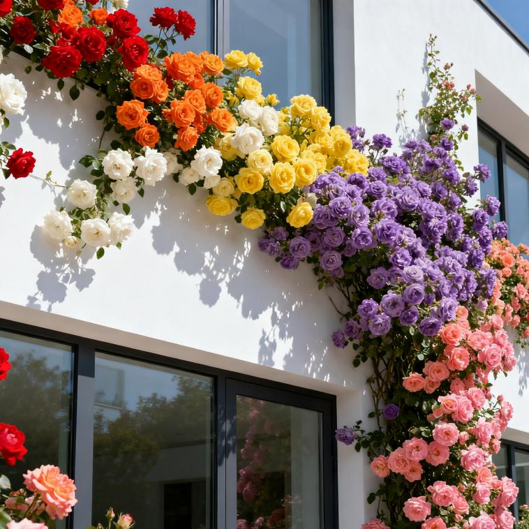 200 Pcs Climbing Rose Seeds for Planting Outdoor-Perennial Rare Rose Flowers Plant for Your Grarden Home