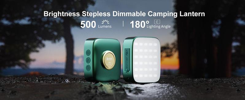 【TiktokShopBlackFriday】WUBEN F5 Rechargeable Camping Lantern, 5200mAh Portable Charging Dock, 500LM LED Light, IP64 Waterproof, Magnetic Base, 3 Light Modes, for Emergency, TiktokShopBlackFriday