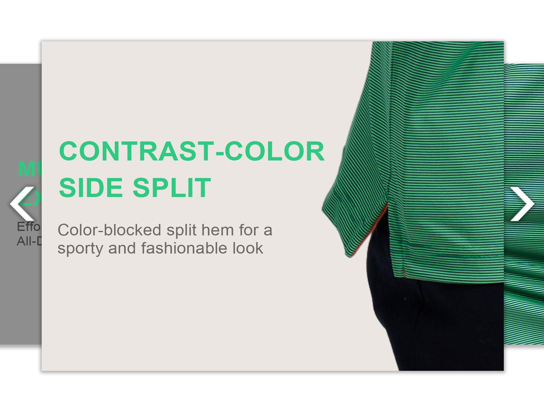 MAELREG Men’s Long Sleeve Striped Polo Shirt, Lightweight Dry Fit Moisture-Wicking Performance Golf Top SpringStatements