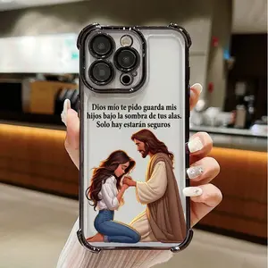 Faith Plan Prayer Pattern Phone Case Four Corners Air Cushion Anti-drop Silicone Shockproof Cellphone Cover Phone Case For iPhone 17 16 15 14 13 12 11 PRO PLUS MAX & Samsung Galaxy S26 S25 S24 S23 S22 S21 Ultra Plus | Phone Case #YGSJDYS113