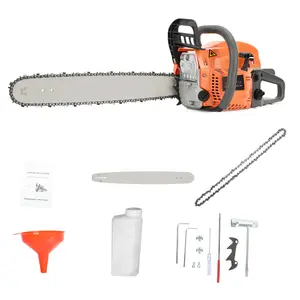 #Springtok  58cc 20 Inch Gasoline Chainsaw Wood Chainsaw 1 Set 58cc 20 Inch Gasoline Chainsaw Multifunctional High Power Gas-powered Fast Cutting Labor-saving Gas Sawing Handheld Cutting Wood Chainsaw Logging Machine Garden Supplies