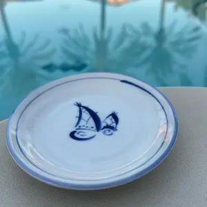 Collectible Japanese Artisan Porcelain Sauce Dishes - Set of 2 Plates