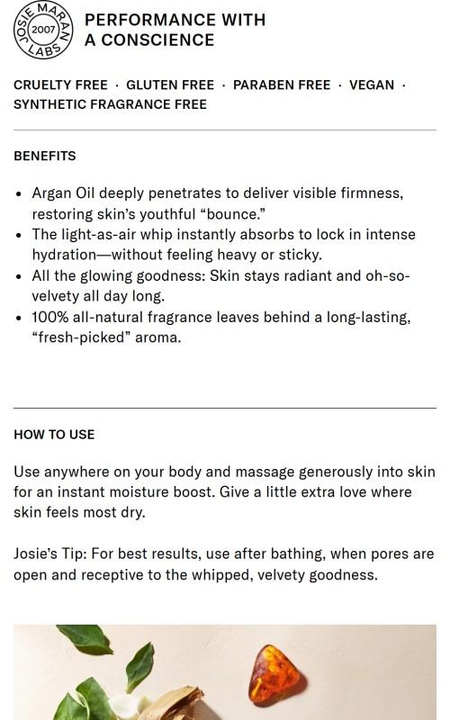 Golden Hour - Whipped Argan Oil Refillable Firming Body Butter