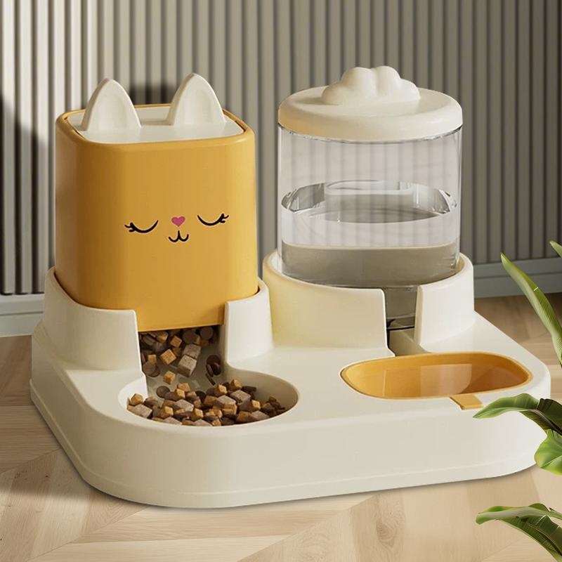 Cat Bowl Dog Bowl Automatic Feeder Cat Food Bowl Cat Food Bowl Double Bowl Drinking Bowl Integrated