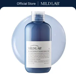 MILDLAB Real Blue Centella Azulene Essence Toner | Lightweight Moisturizer for Dry & Sensitive Skin with Azulene, Centella, 10-Hyaluronic Acid Complex | Korean Skin Care (200 ml/6.76 fl.oz.)