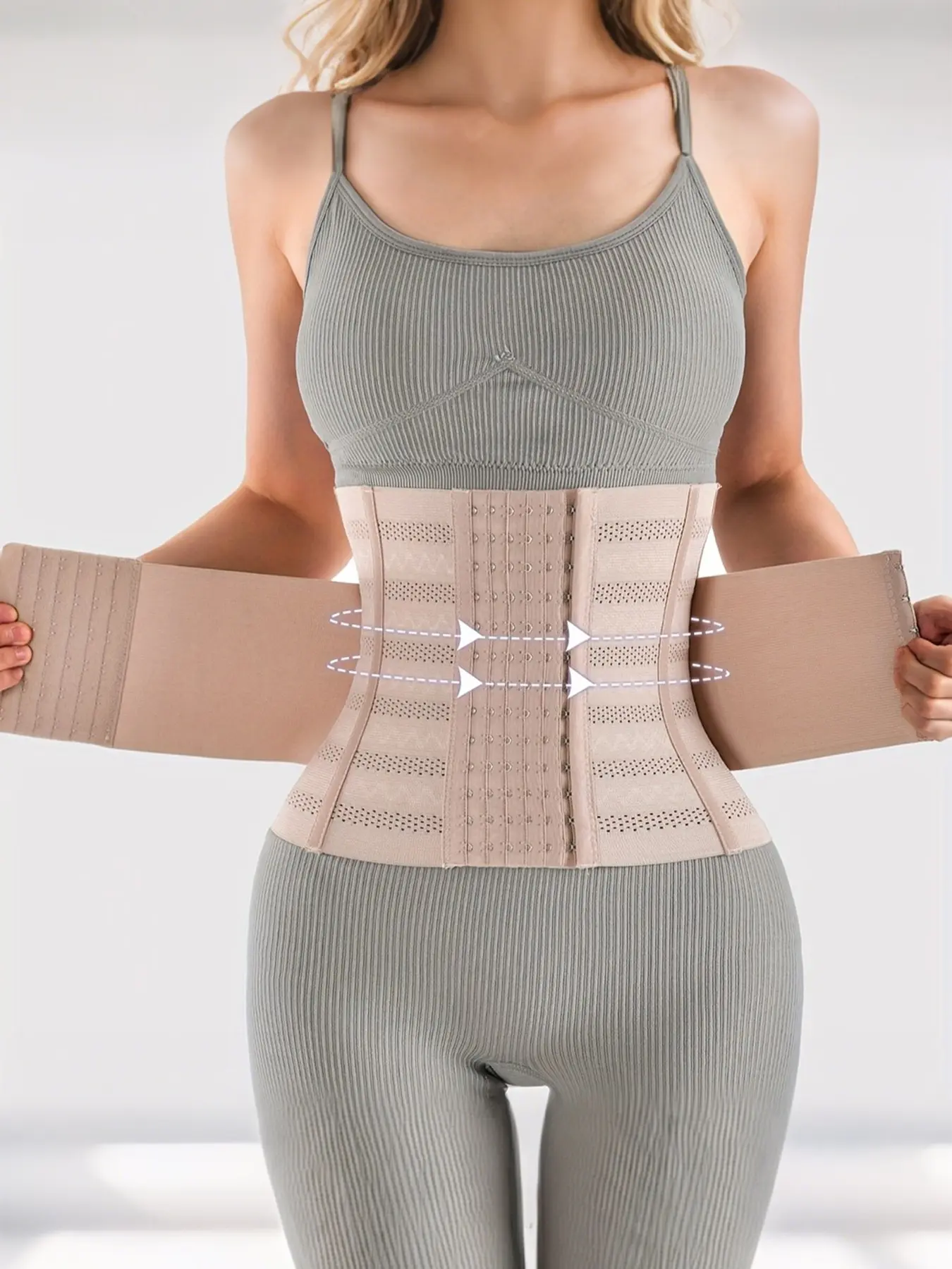 Women's Sports Waist Trainer Belt, Dual Layer Buckle Waist Trimmer, Tight Vest Waist Training Belt, Abdominal Control Shaper, Fitness Waist Trainer, Workout Waist Cincher