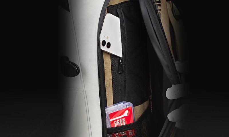 Ask Echo Golf 2025 ST-LOCK Mecha 14 Way Dividers Soundless Stand Bag / Toasted Almond Ask Echo Golf 2025 ST-LOCK Mecha 14 Way Dividers Soundless Stand Bag / Toasted Almond