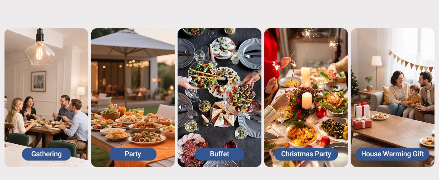 Navy blue-Food Warmer Pad - Rapid-Heating Silicone Electric Tray, Table Protector, Rollable Buffet Warmer Pad, Quick-Heating Portable Food Warmer, Ideal for Buffets, Home Use, and Parties-TikTokShopBlackFriday