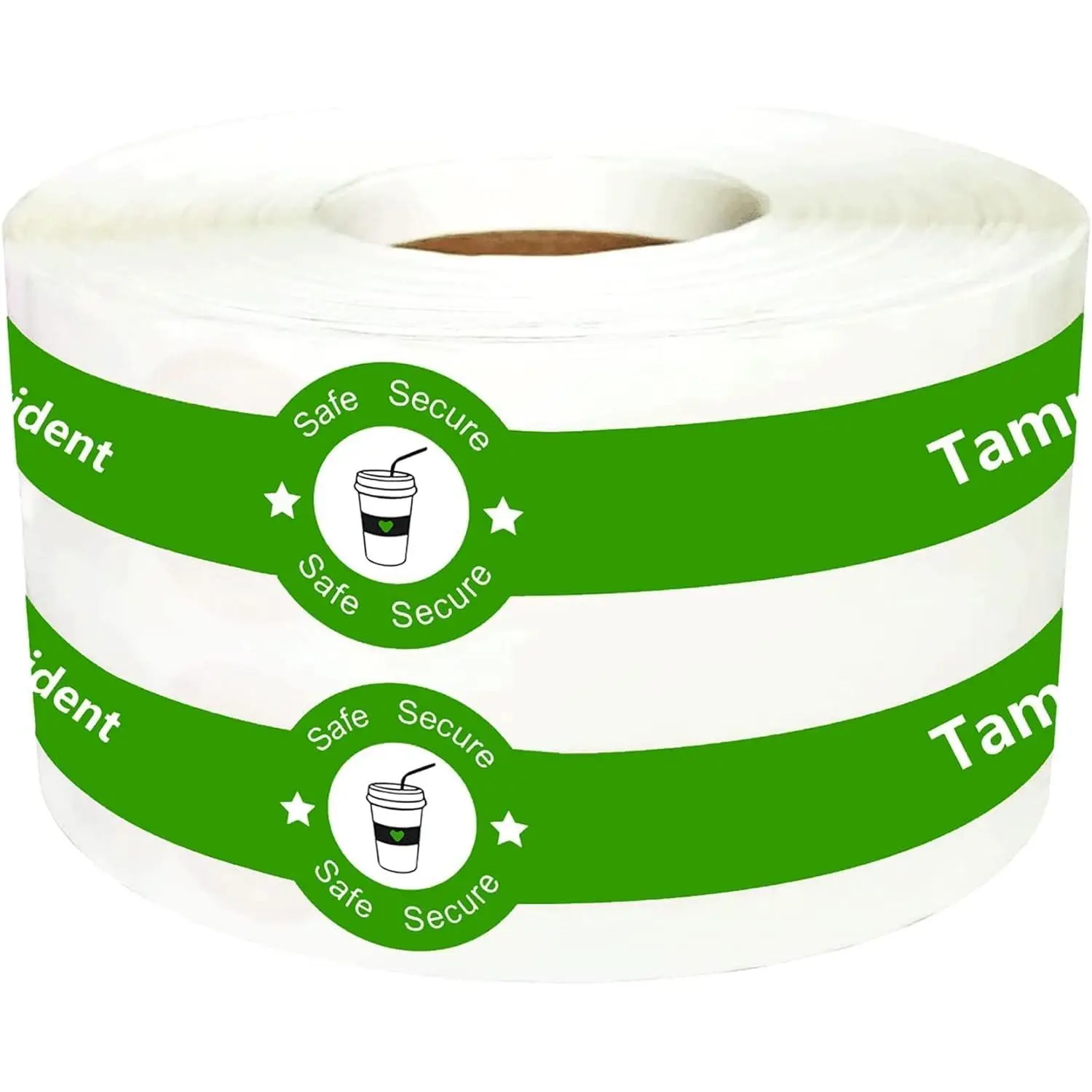 Safe Secure Tamper Evident Seals Stickers for Drink Lids 1"x 9"Tamper Proof Stickers-500Pcs  Delivery Stickers Sealed for Freshness Labels Drink  Coffee Milk  Ice Cream Safety Seal Stickers