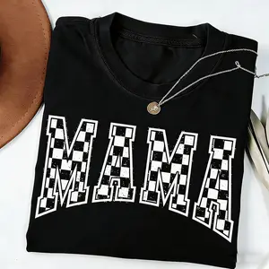 Comfort Colors Checkered Mama Shirt, Gift for Mom, Retro Mom Shirt, Mother's Day Gift, Vintage Checkered Shirt, Comfort Colors Tee, Full Colors