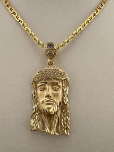 10K Gold Jesus Pendant – Solid Gold (5.4g) | Wholesale Jewelry Price