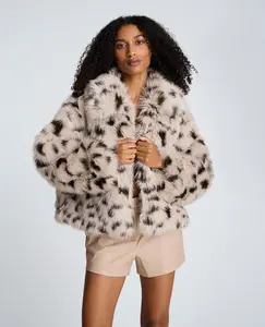 Faux Fur Cropped Coat