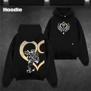 Sora Kingdom Hearts Tee Washed – Kingdom Hearts Vintage Washed Heavy Cotton Oversized Graphic T-Shirt & Hoodie, Retro Anime Game Crossover Streetwear, Keyblade Wielder Heartless Emblem Edition, Unisex Aesthetic Top