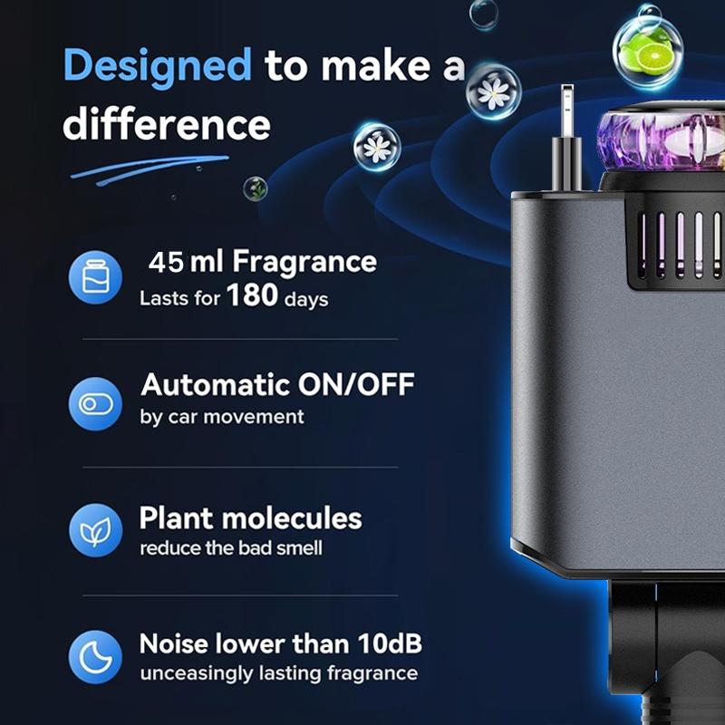 【New Airfreshener Starlight In Car Roof】5 in 1 Car Charger, Car Air Freshener with High Speed USB C Adapter with Lightning Cable & Charge Port for iPhone & Android Phone, Retractable Car Charger, Comes with 3 Bottles of Fragrance, Car Accessories 【New Airfreshener Starlight In Car Roof】5 in 1 Car Charger, Car Air Freshener with High Speed USB C Adapter with Lightning Cable & Charge Port for iPhone & Android Phone, Retractable Car Charger, Comes with 3 Bottles of Fragrance, Car Accessories