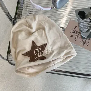 Trendy Y2K Slouch Hat Star Beanie Hat Grunge Accessories Winter Warm Cap Retro Design Knit Beanie for Women Men Valentine‘s gift