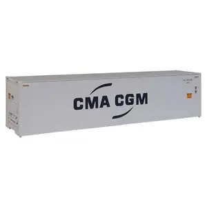 Walthers SceneMaster 949-8357 40' Hi Cube Smooth Side Reefer Container - Assembled -- CMA-CGM, HO Scale