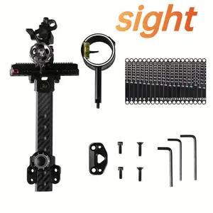 1pc bow and arrow sight improves bow and arrow stability, easy installation, clear vision, strong and durable, universal archery accessories for novice and veteran