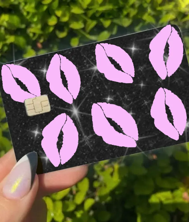 ExotixCard ultra bling reflective card skin back information