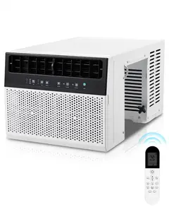 U-Shaped Window Air Conditioner, 38dB Ultra Quiet, Cools 350 Sq. Ft, Energy Efficient AC Unit with Full Window View, Easy Installation & Remote Control