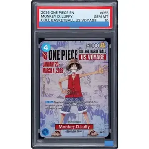 Proxy 2026 ONE PIECE PROMOS MONKEY D. LUFFY DODGERS: Grading 10 Collection Game Card TCG