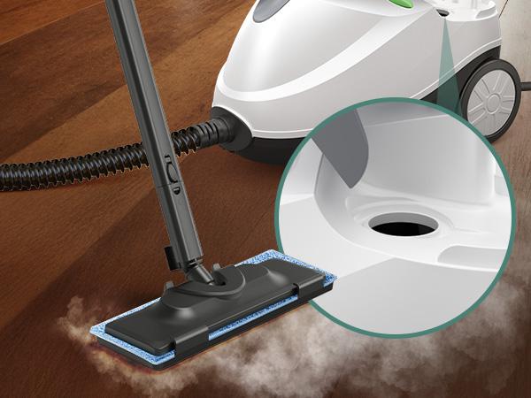 Phueut Steam Cleaner Replacement Brushes & Grout Brush & 2 Packs Steam Mop Pads for Multi-Surface Floor Cleaning Reusable Washable Machine Compatible Essential Cleaning Tools