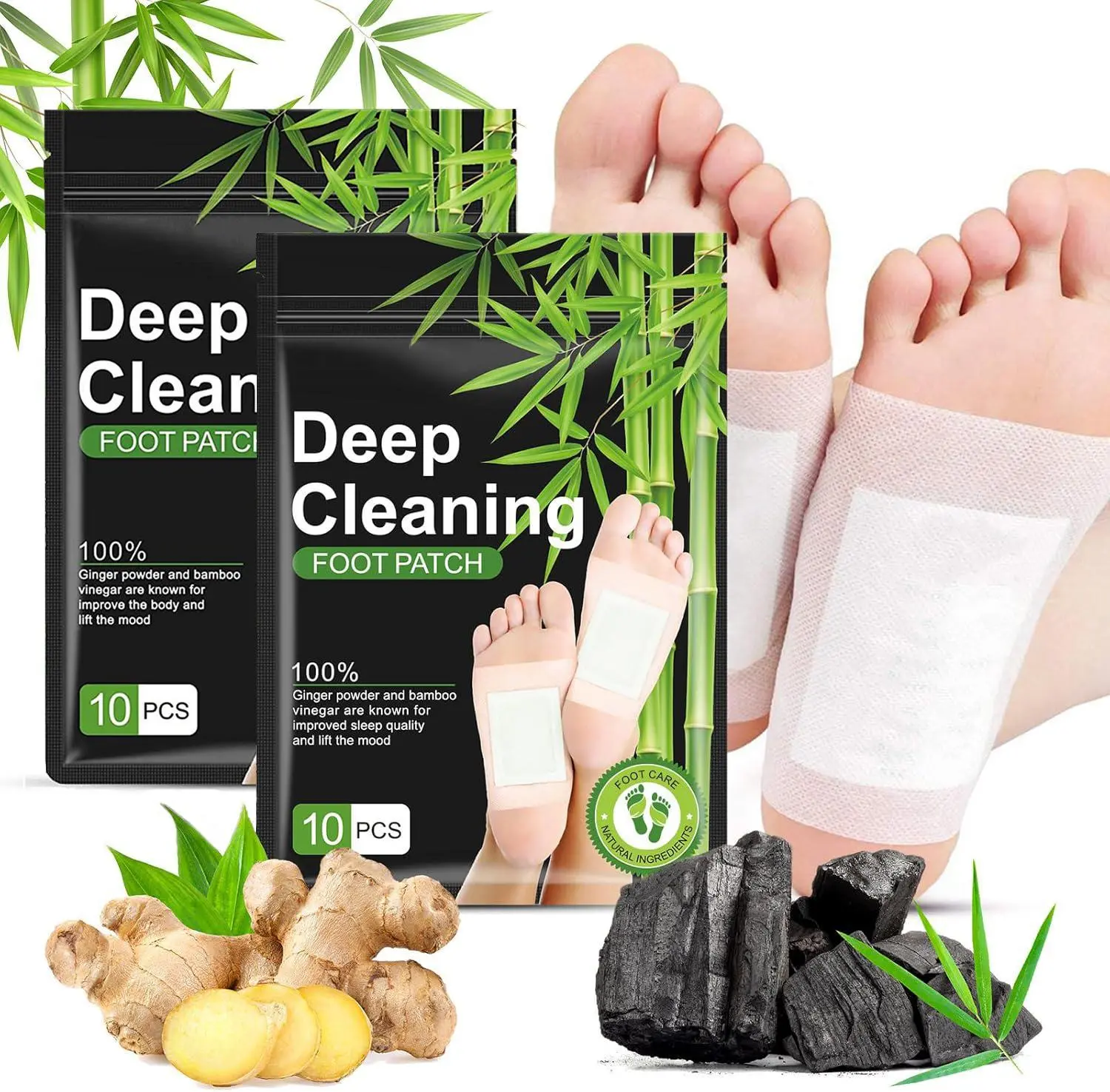 Rosemary Foot Patches,Ginger Powder,Bamboo Vinegar,Charcoal,Rosemary FootPads