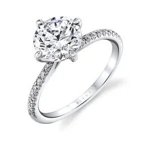 Sylvie Tulira Compass Set Vine Engagement Ring - Kai SKU: S2970-016A4W20R