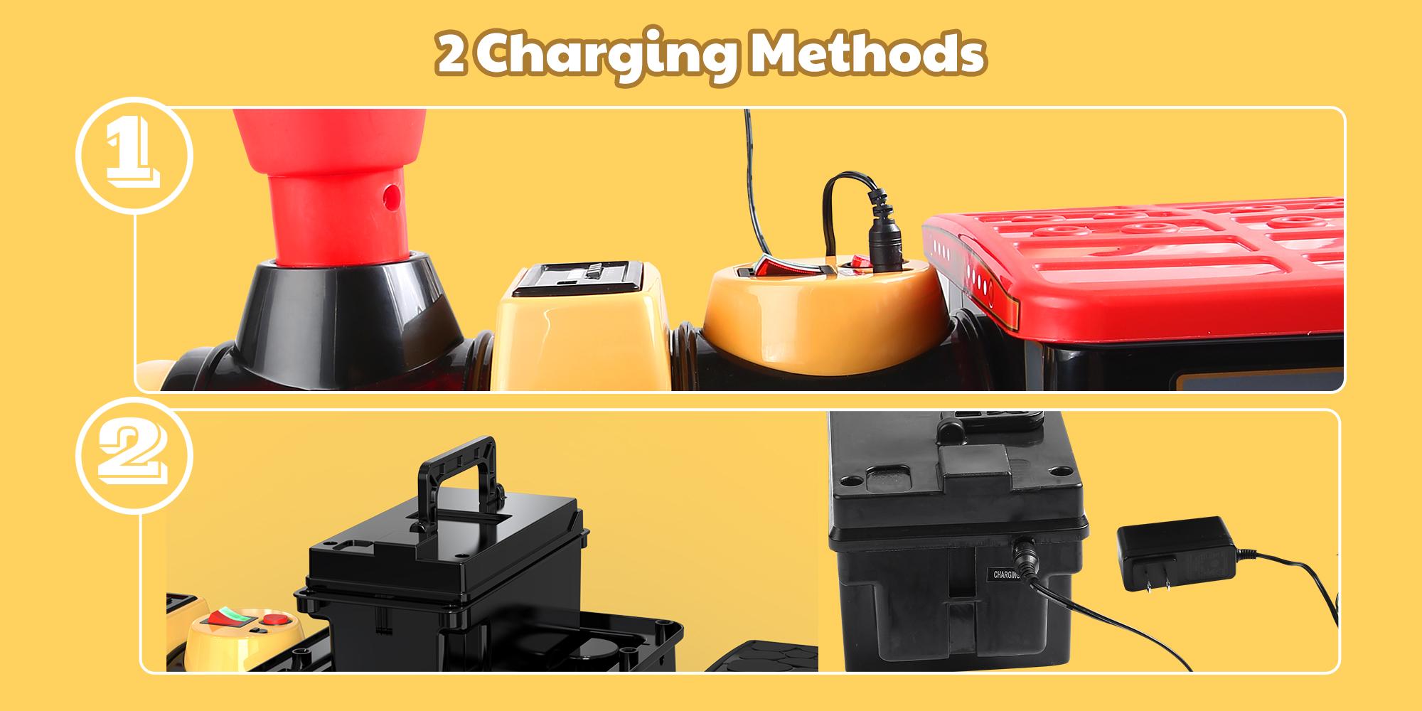 ANPABO 12V 2-Seater Trackless Ride-On Train, Electric Toy Car for Kids 3+, Adjustable Seat, Storage, Headlights, Whistle & Music (Carriage Optional) – The Magical Christmas Gift Every Kid Dreams Of! ANPABO 12V 2-Seater Trackless Ride-On Train, Electric Toy Car for Kids 3+, Adjustable Seat, Storage, Headlights, Whistle & Music (Carriage Optional) – The Magical Christmas Gift Every Kid Dreams Of!