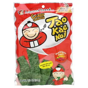 Tao Kae Noi Crispy Seaweed Snack, Hot & Spicy , 1.12 oz (32 g)