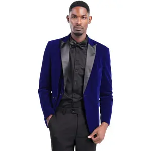 Men's Peaked Lapel 1 Button Dinner Jacket Wedding Blazer Prom Tuxedo