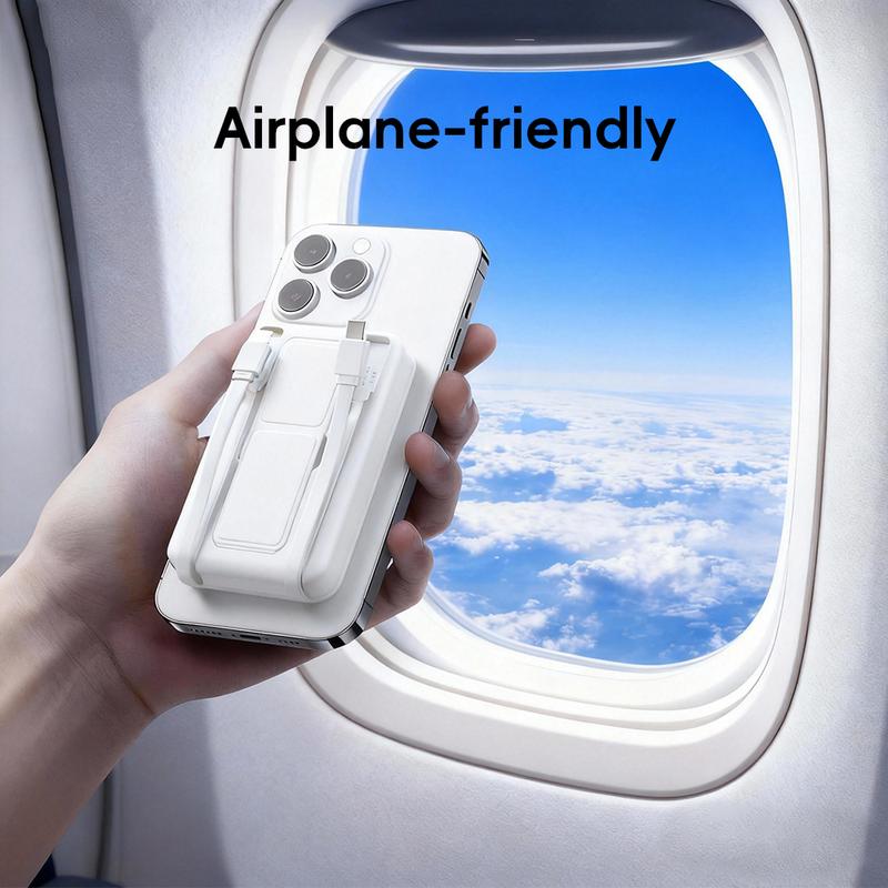 10000 mAh Magnetic Power Bank Wireless Portable Charger Fast Charging MagSafe Battery Pack for iPhone USB Type-C TikTokShop BlackFriday