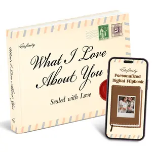 What I Love About You Book - Personalized Valentines Day Gifts for Him, Her, Men, Women, Boyfriend, Girlfriend, Husband, Wife - Couples Gifts for Anniversary, Christmas