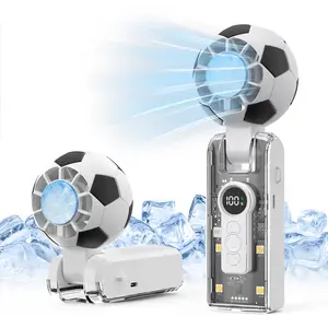 Portable Handheld Fan, High-Speed Turbo Fans, 5-Speed with LED Display, 3600mAh Rechargeable Fans, Hand/Neck/Desk Fan 3 IN 1, Portable Cooling Fan for Outdoor Activities