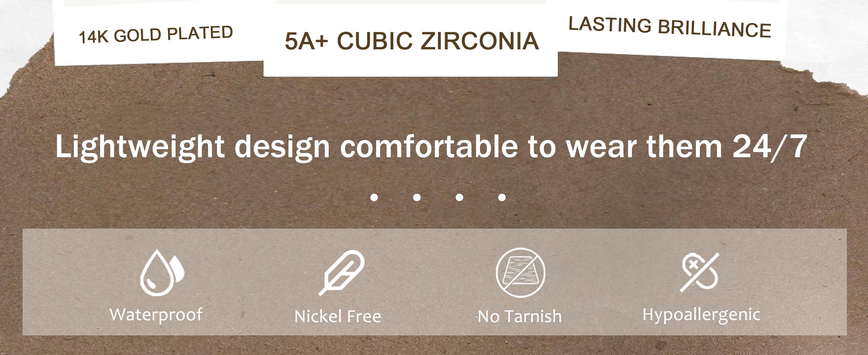 ORAZIO Hypoallergenic 14K Gold Plated Surgical Steel Gold Hoop Earrings with CZ Pearl Opal Dangle Huggie Set for Cartilage Stacks 20G Piercing