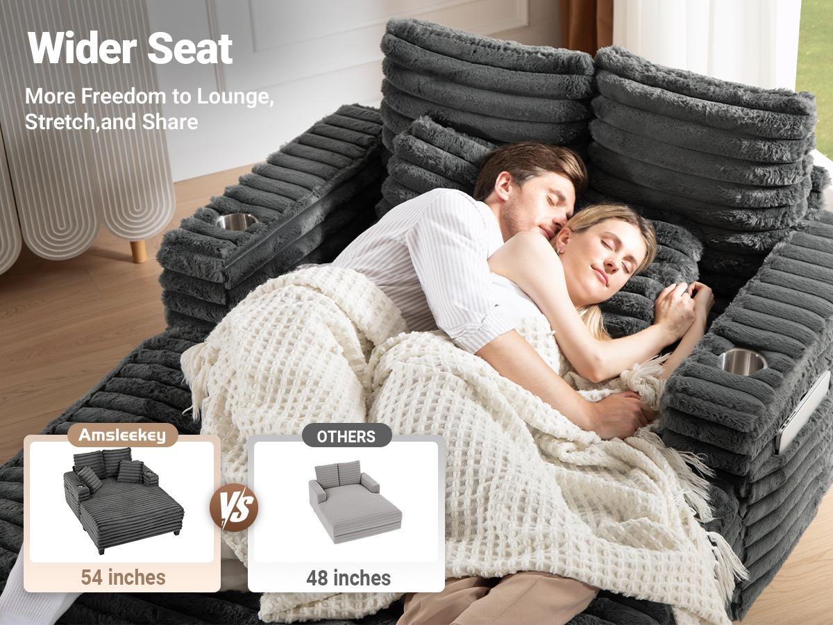 Amsleekey Oversized Corduroy Lounge Chair – Extra Deep Chaise Sofa for Reading, Napping & Living Room Relaxing Amsleekey Oversized Corduroy Lounge Chair – Extra Deep Chaise Sofa for Reading, Napping & Living Room Relaxing