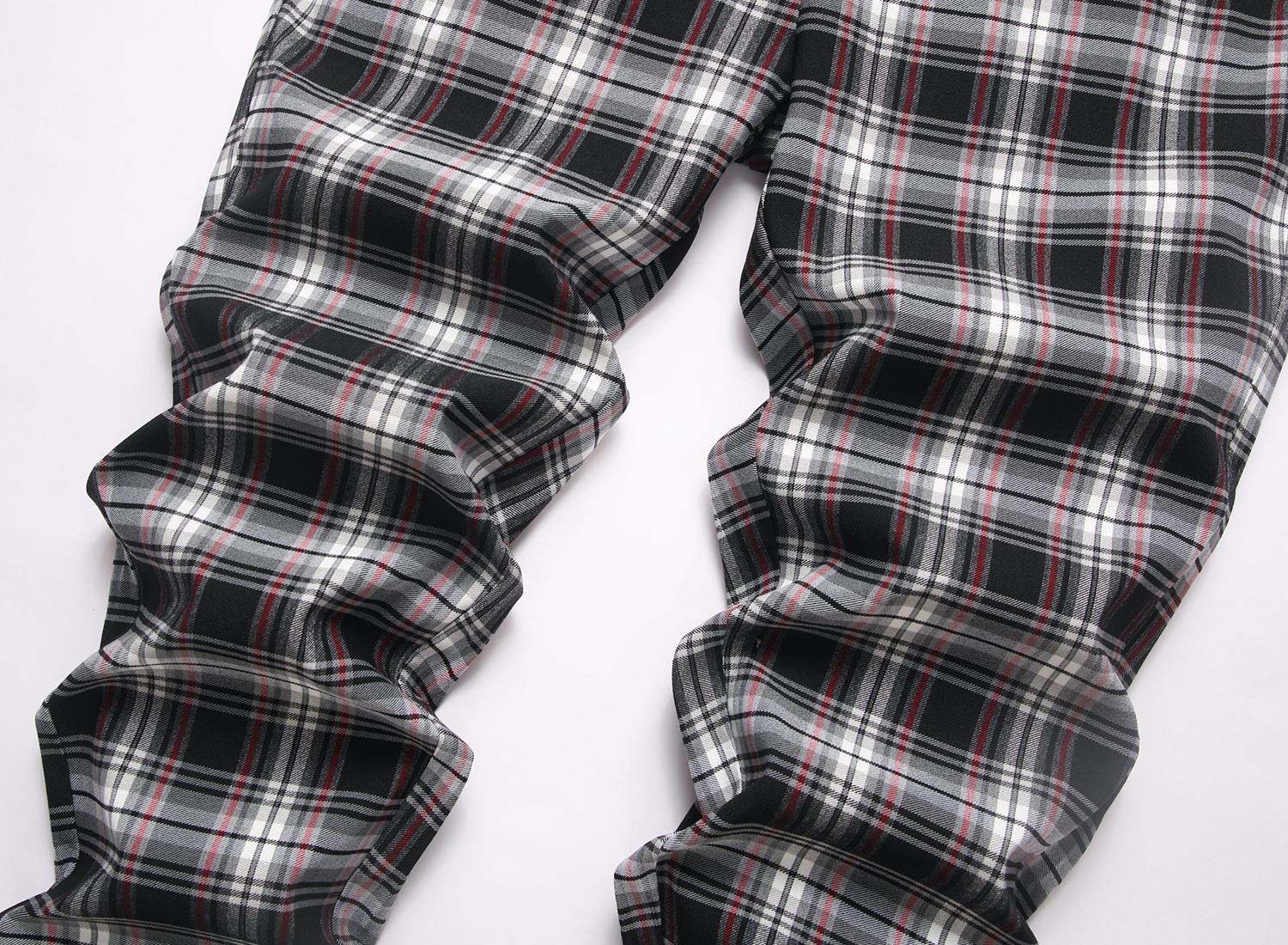 JUNBAOSS Men's 1-3 Pack Slim Fit Stretch Dress Pants Plaid Skinny Pants for Men, Straight Leg Fashion Comfort Flex Waist Pants, Mens Casual Business Golf Dress Chinos Pants SpringStatements