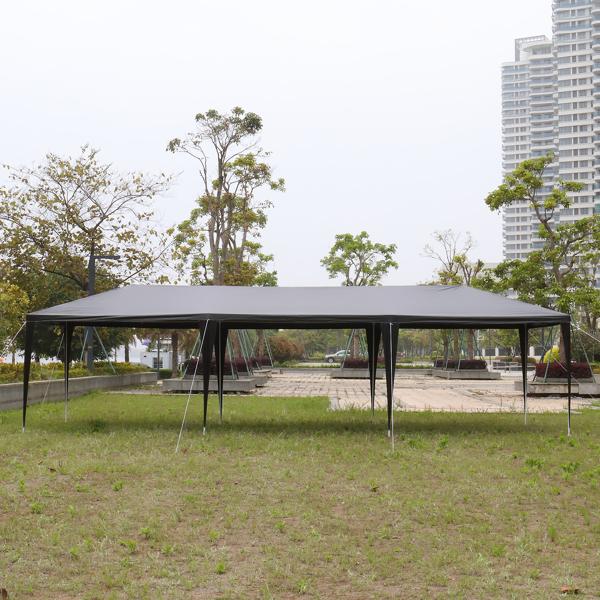 Outdoor Party Tent for Wedding, Garden Event | Spacious 10x30ft with Removable Sidewalls & Waterproof Shelter